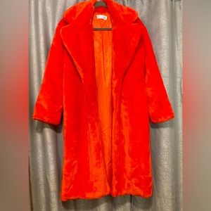Faux Fur Coat 🧡